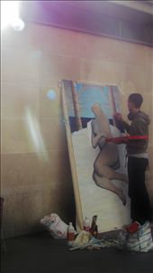 This was the first of many artists I saw painting in the streets of Paris. : by npanda, Views[251]