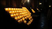 Candles lit on a Sunday in Notre Dame Cathedral.: by npanda, Views[350]
