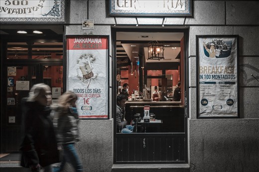 Madrid local bar pitstop.