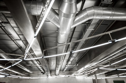 The lighting system at Madrid's Caixa Forum.