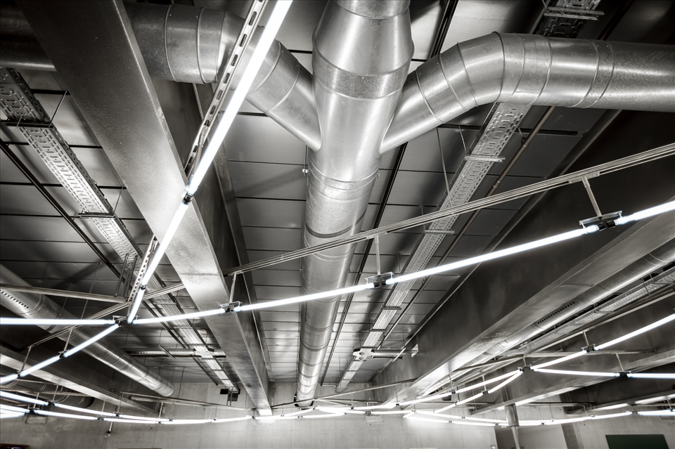 The lighting system at Madrid's Caixa Forum.