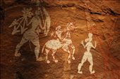Ancient Rock Paintings: tribes of Satpuras have a rich arts tradition.
The unique combination of mountains and water here has carved hundreds of caves, cave shelters,and nature-made tunnels that became home to one of the earliest human civilizations Since ages. : by nsshitole, Views[3620]