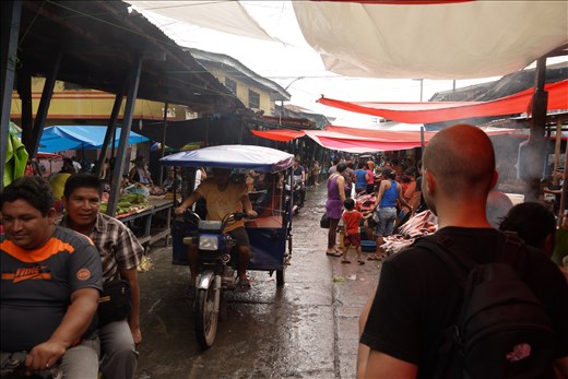 walking to the market