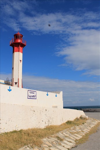 Beautiful lighthouse in Mahdia. 