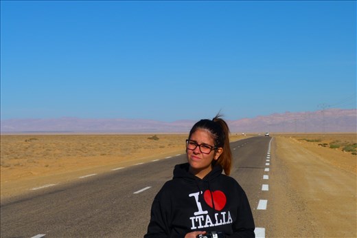 Driving across South of Tunisia. In our way to Chebikah, Tamerzah and Neftah.