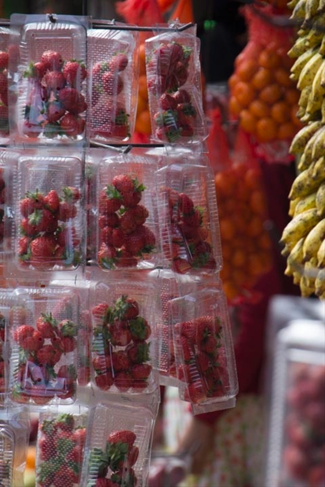 Strawberry tumblers: 

This picturesque town is synonymous with strawberries grown in the numerous farms strewn all over the wintry hillside. These mouthwatering fruits are on eye-catching display in such abundance that the temptation is irresistible.
