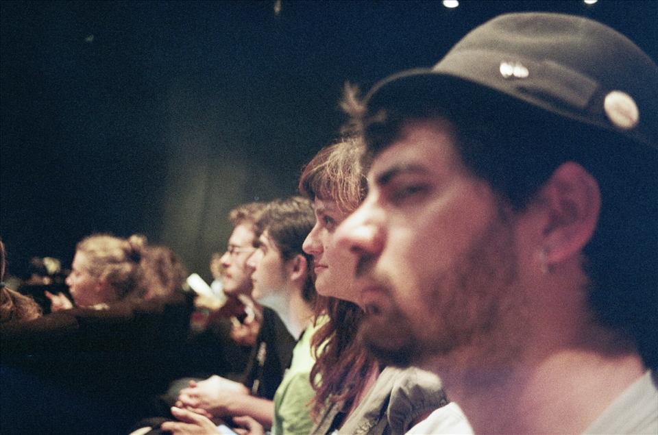 The film-makers who attend an Animation festival are quite passionate and can hardly be quiet in between shorts - commenting the works they've just seen and comparing them. Francesca - however - was too excited as she was about to see Jeremy Clapin's new work and didn't bother join in the discussions.