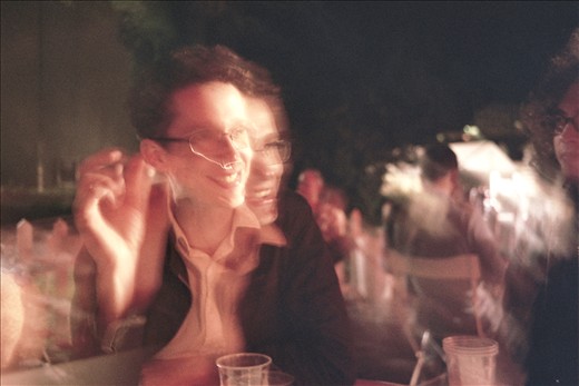 Nothing was still at the Café des Arts, the lights were spinning, people doubling, beers vanishing. 
Alex wasn't too sure whether he had attended too many screenings for a day or had had a pint too many.