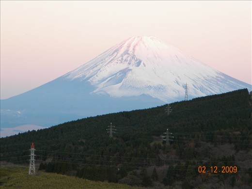 Luckyly I have sown the femous montain Fuji in Japan.