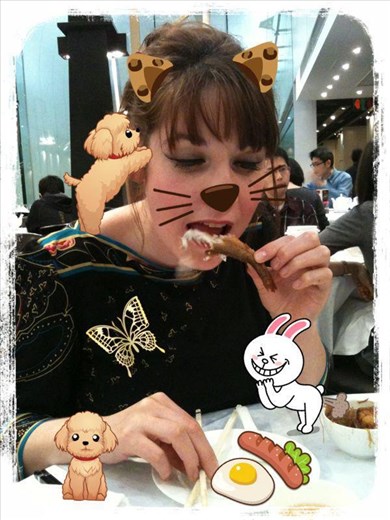 In Hong Kong eating some amazing food