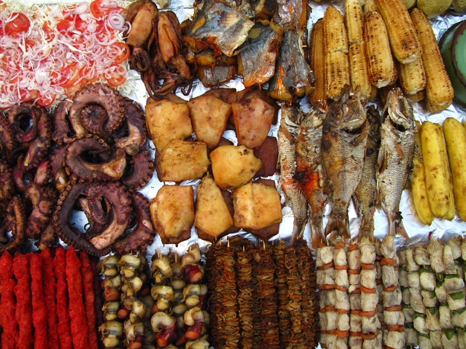 A plethora of seafood is caught, cooked and sold every night to gaggles of tourists and locals in Stonetown square, usually fresh but sometimes questionable. Also available are crepes, samosas, gyros and sugar cane juice if you get thirsty.