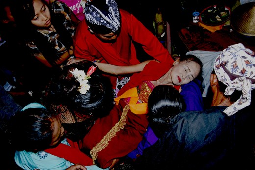 after the series ended, the shaman re-awaken the dancer sag. and direct the dancer fell limp helplessness.