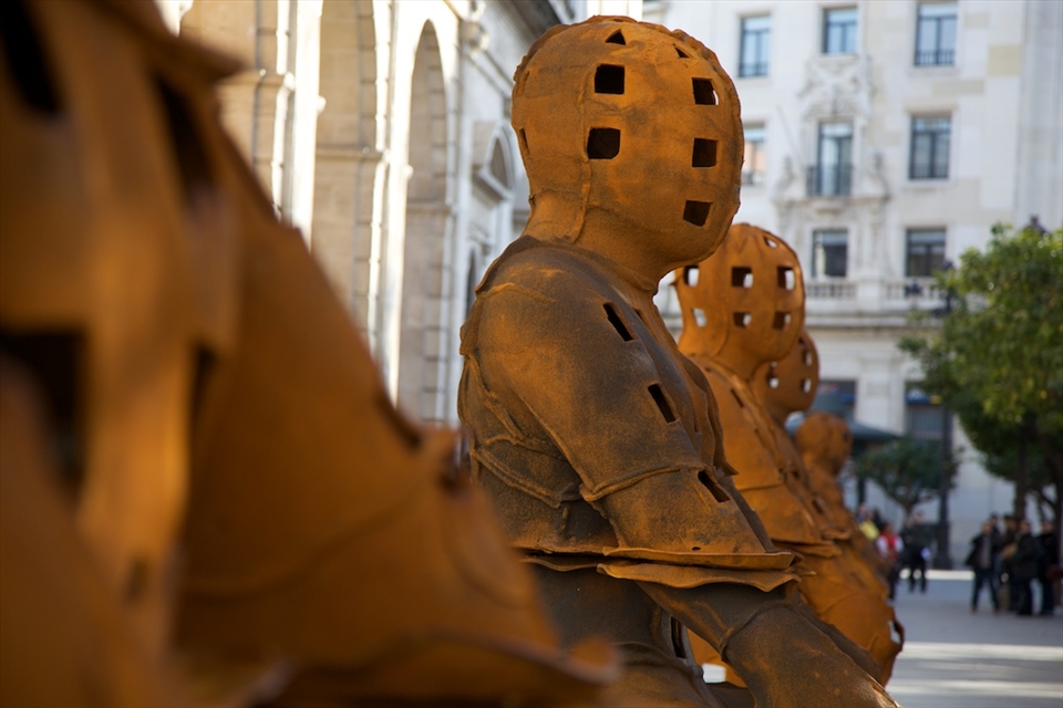 Public art in Seville.