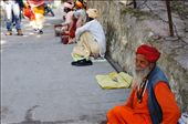 I found this old sadhu(India Monk) waiting for someone to offer him alms and food and I watched him for couple of hours. Even after a long time,with none offering him anything, he didnot feel frustated,didnot talk much ; just recited some hymns from the holy scriptures and often used to close his eyes. I was amazed at his patience and a sense of aloofness and seeing the waves of calmness over his face. : by one_pacifist, Views[653]