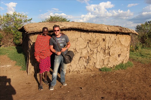 filming in Masai Mara, Kenya