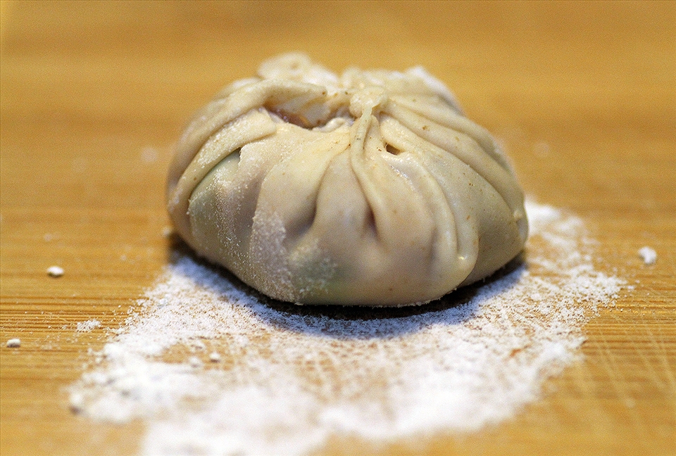 Xiao long bao ready for steaming 