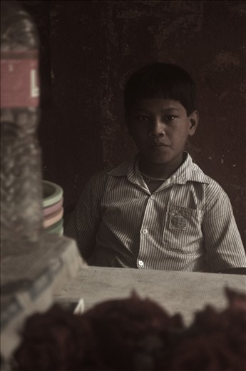 The pensive flower child