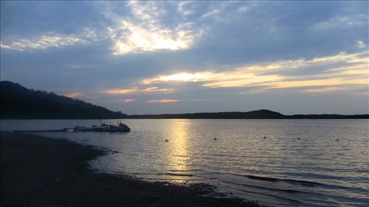 Sun set around the bay