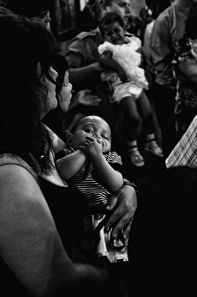 Godfathers inside the monastery