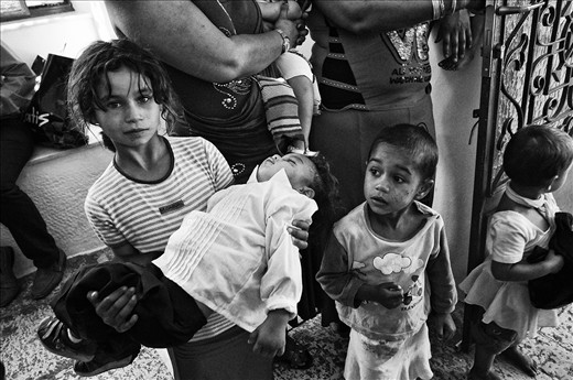 Young members of a Roma family