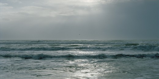 The essence of what New Zealand is as a country is very closely linked to the ocean. The straight horizon line, in which sky and sea meet, has a sense of home. (6x12 / Horseman View)