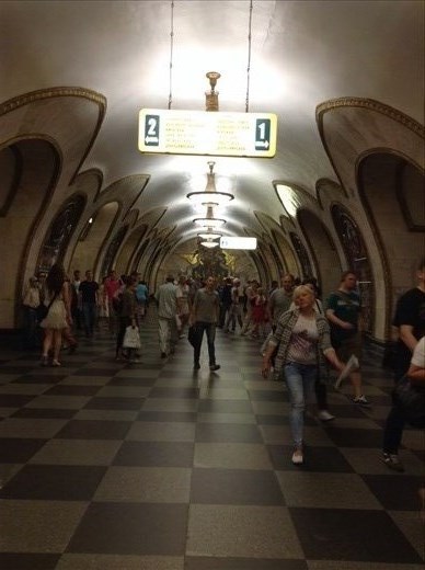 Metro: stained glass