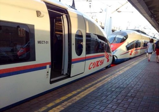 Sapsan at Moscow Central