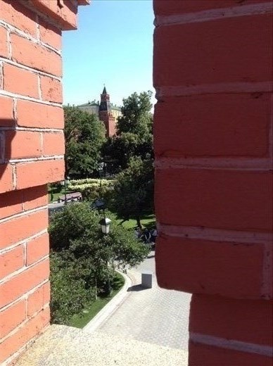 Looking from the bridge to the SW tower