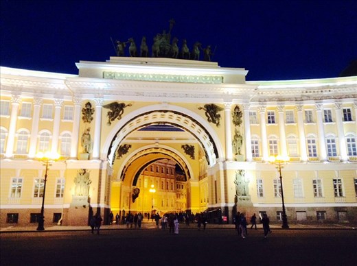 Gen. Staff Bldg. at night