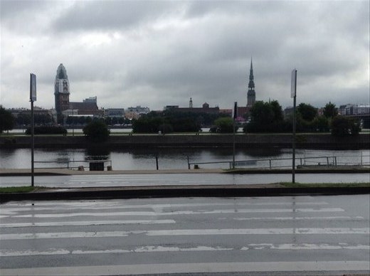 Vecrīga cityscape & the Daugava