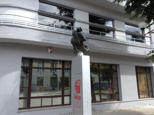 Porcine statue in Vilniaus G.