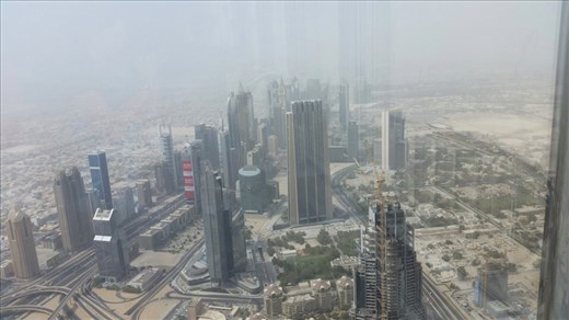View from floor 124 ... the Burj