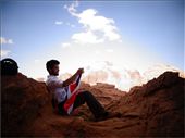 Preparing to wave the flag of his father’s father’s father above a foreign land. 
: by paige-webley, Views[308]