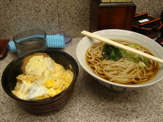 Katsudon and Soba Noodles