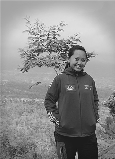 in Muntilan. We stopped for a while, after a long bike ride.