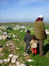 A Bedouin family; nomads who move with their animals throughout rural Palestine. The city on the horizon is one of the biggest in Israel. The hills between his tent and their skyscrapers mark the boundary between Israel and the Occupied West Bank. Indigenous Bedouin, many of whom have already been subject to forced displacement, face a huge threat from Israeli settlers. Land grabs and military construction threaten their traditional herding lifestyles, and they are denied permits to build new homes, even on their own land.: by palestine, Views[1028]