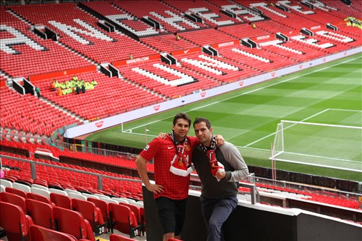 The friend's dream comes true when we were on the Old Trafford in England .He  promised that Manchester United win the game...MU didnt...