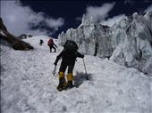 Climbers pass a cathedral-like landscape of ice and snow.: by pamir, Views[449]