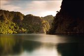 The warmth of the sun lights up the ridges surrounding Barracuda Lake, which is 
just one of the several lakes of Coron. It is amazing how you can have such an 
enormous and magnificent lake all to yourself.: by paolonacpil, Views[274]