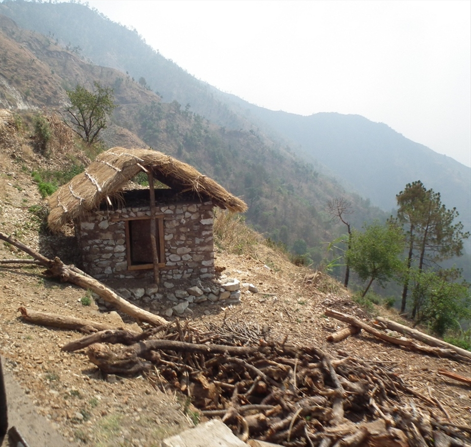 A home in nepal. where live poor people