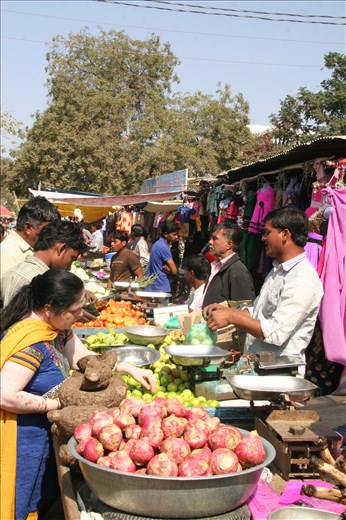 off to the market to buy ingredients