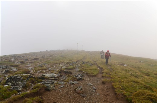 After a heavy rain and with the wind in our faces, we kept walking