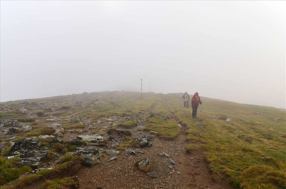 After a heavy rain and with the wind in our faces, we kept walking