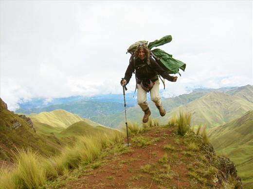 me jumping for joy on the top of the Pass.