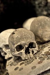 Among thousands of skeleton and bone, some of the people that was buried there were also knights and soldiers from the Hussite wars. It can be recognized by seeing a skeleton that has a wound from sword, flails, maces, etc.: by patrick, Views[469]