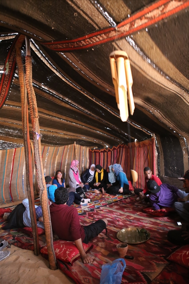 However, inside the visitors are told to make themselves comfortable. 