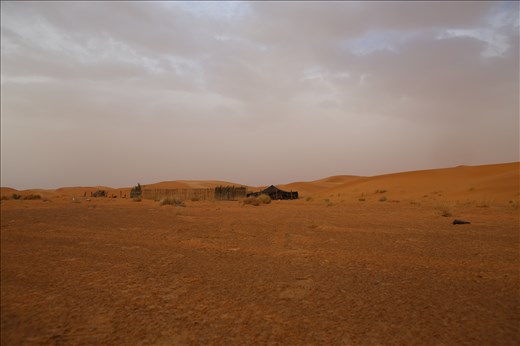 In the desert of Bechar, Algeria, a single tent stands waiting. 