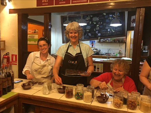 Molding our Chocolates!