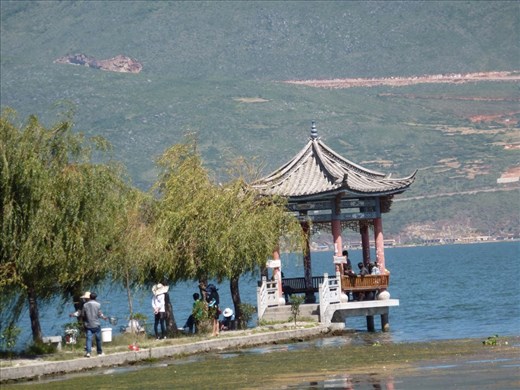 Pavilion on Erhai Lake, CaiCun, near Dali