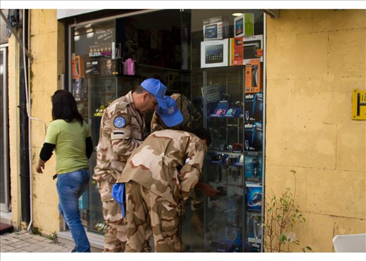 United Nations Peace Keepers Shop For The Upcoming Holiday Season